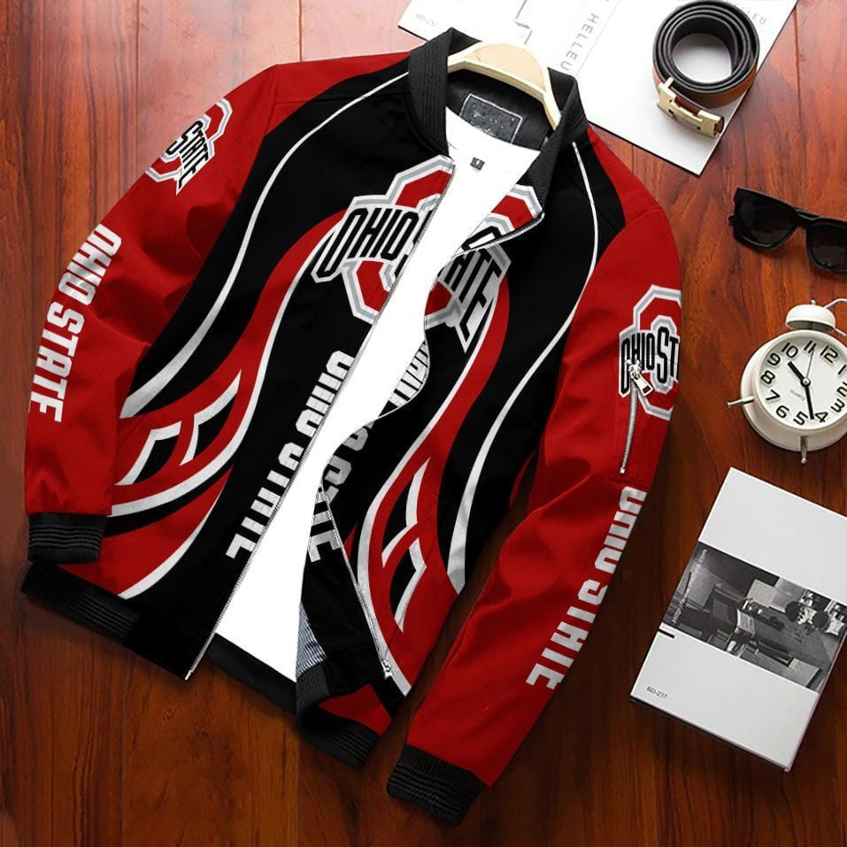 NCAAF Ohio State Buckeyes Bomber Jacket Nicegift 3BBT1K8