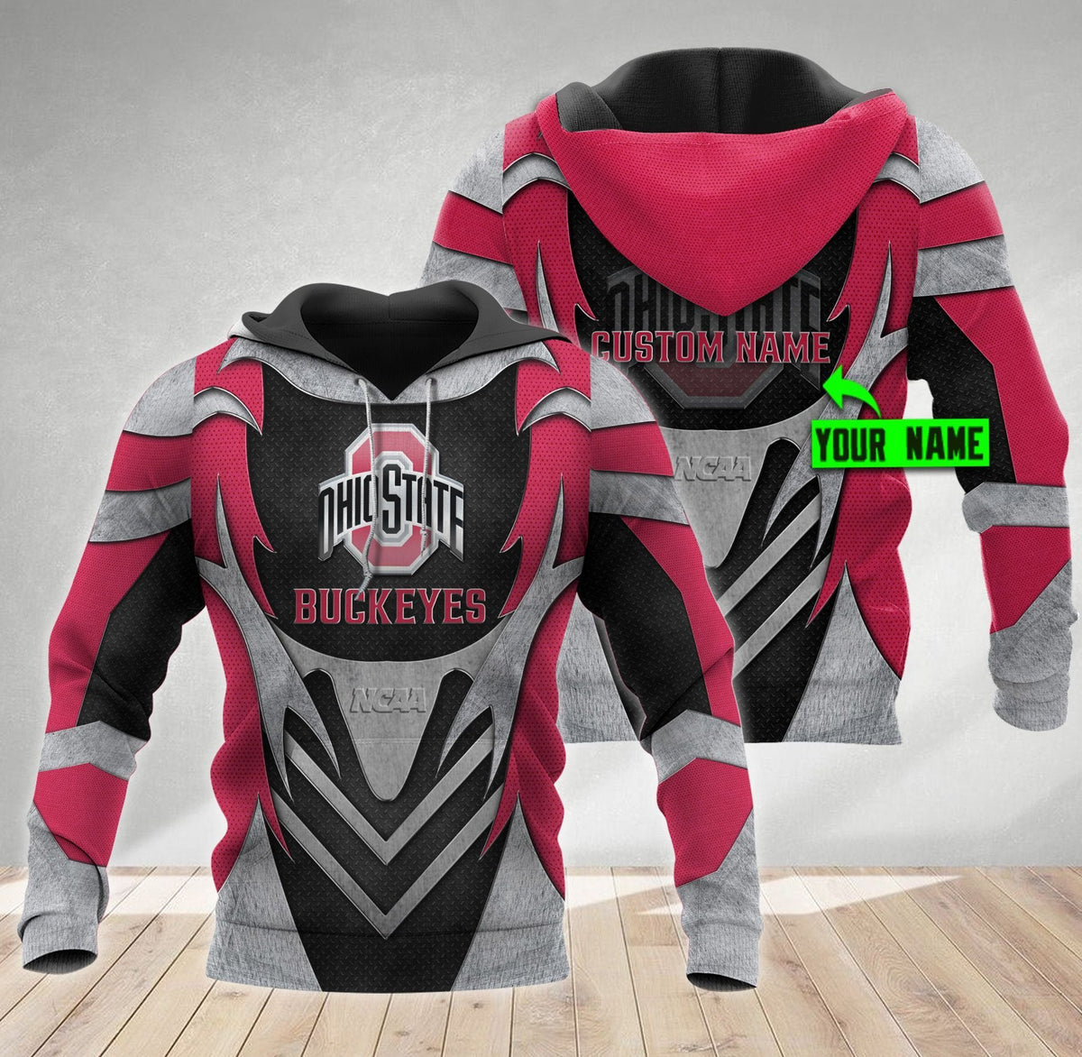 NCAAF Ohio State Buckeyes (Your Name) Hoodie 3D Nicegift 3HOH4X7