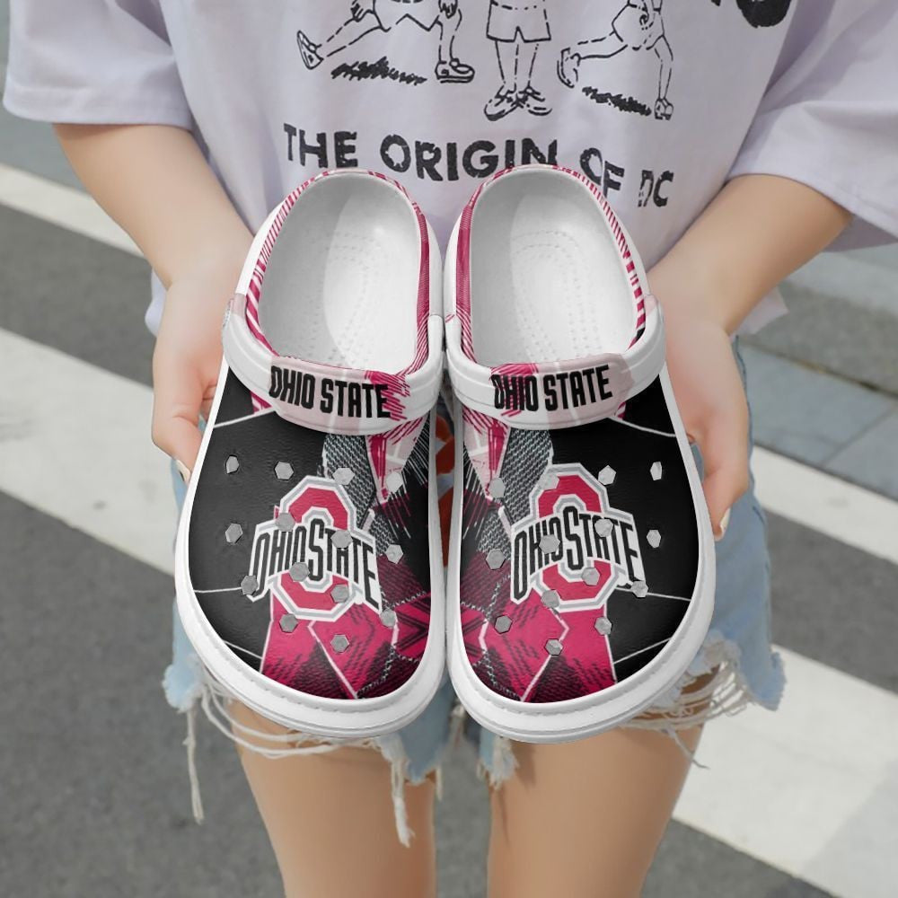 NCAAF Ohio State Buckeyes Clogs Shoes Nicegift CRSL4E1