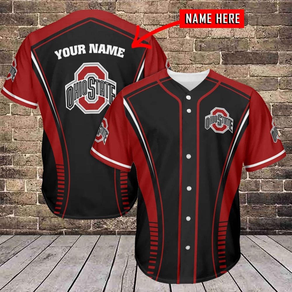 NCAAF Ohio State Buckeyes (Your Name) Baseball Jersey Nicegift BBJI6K6