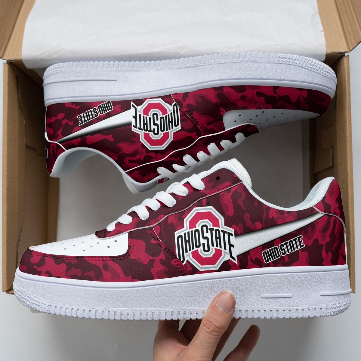 NCAAF Ohio State Buckeyes Air Force Shoes Nicegift AFSO0H7