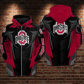 NCAAF Ohio State Buckeyes Zip Hoodie 3D Nicegift 3ZHX6D2