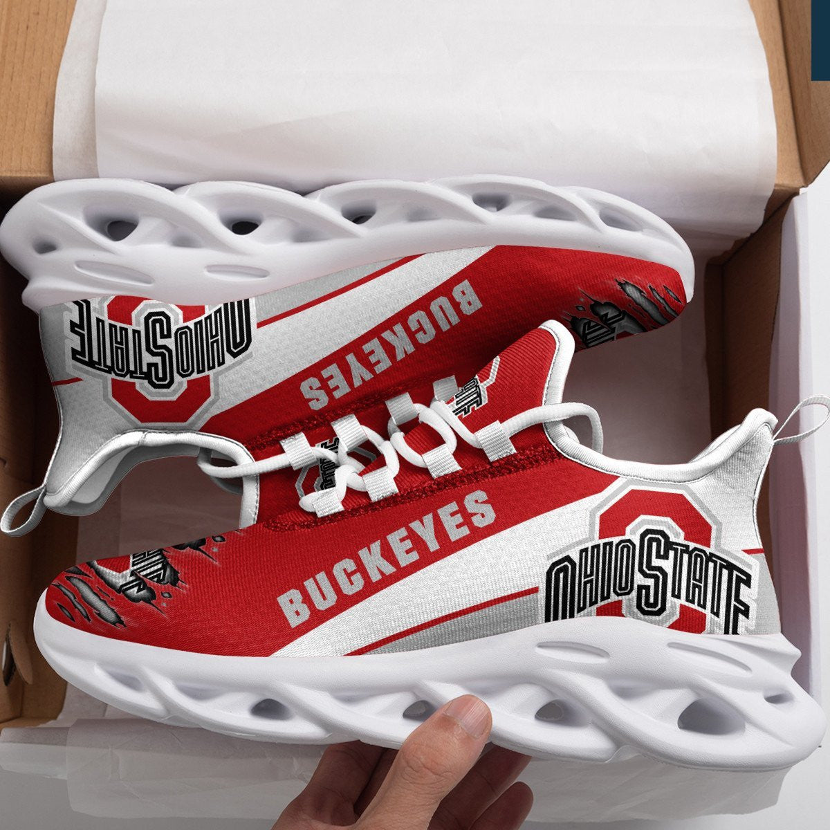 NCAAF Ohio State Buckeyes Max Soul Shoes Nicegift MSSN5C4