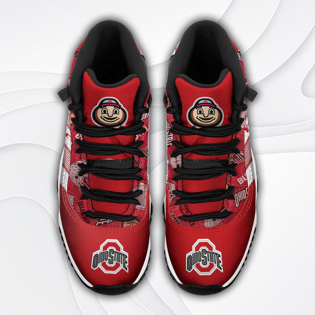 NCAAF Ohio State Buckeyes (Your Name) Air Jordan 11 Shoes Nicegift A11X3P0