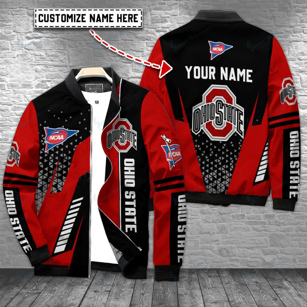 NCAAF Ohio State Buckeyes (Your Name) Bomber Jacket Nicegift 3BBB7A9