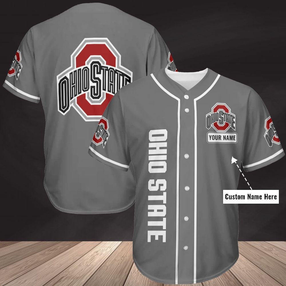 NCAAF Ohio State Buckeyes (Your Name) Baseball Jersey Nicegift BBJG4M4