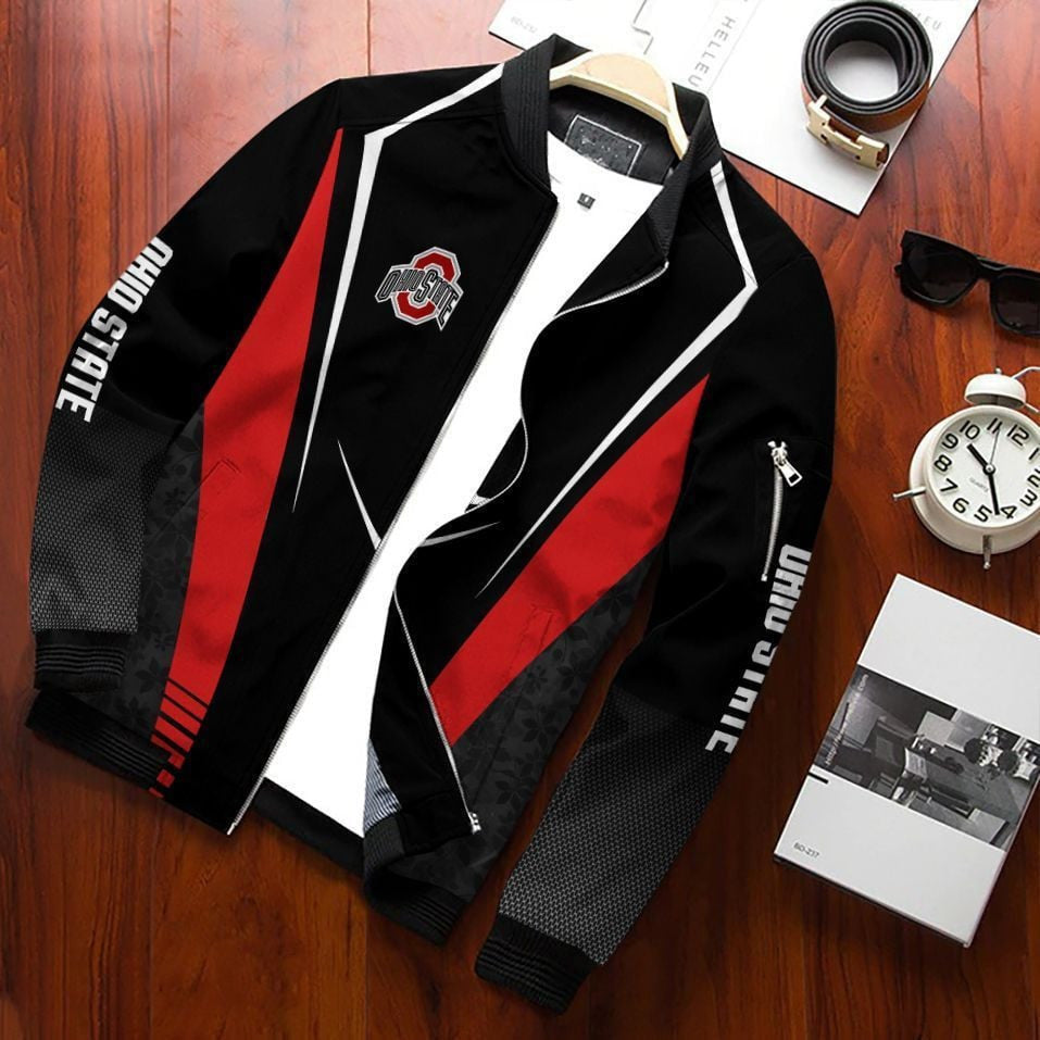 NCAAF Ohio State Buckeyes Bomber Jacket Nicegift 3BBG9I2