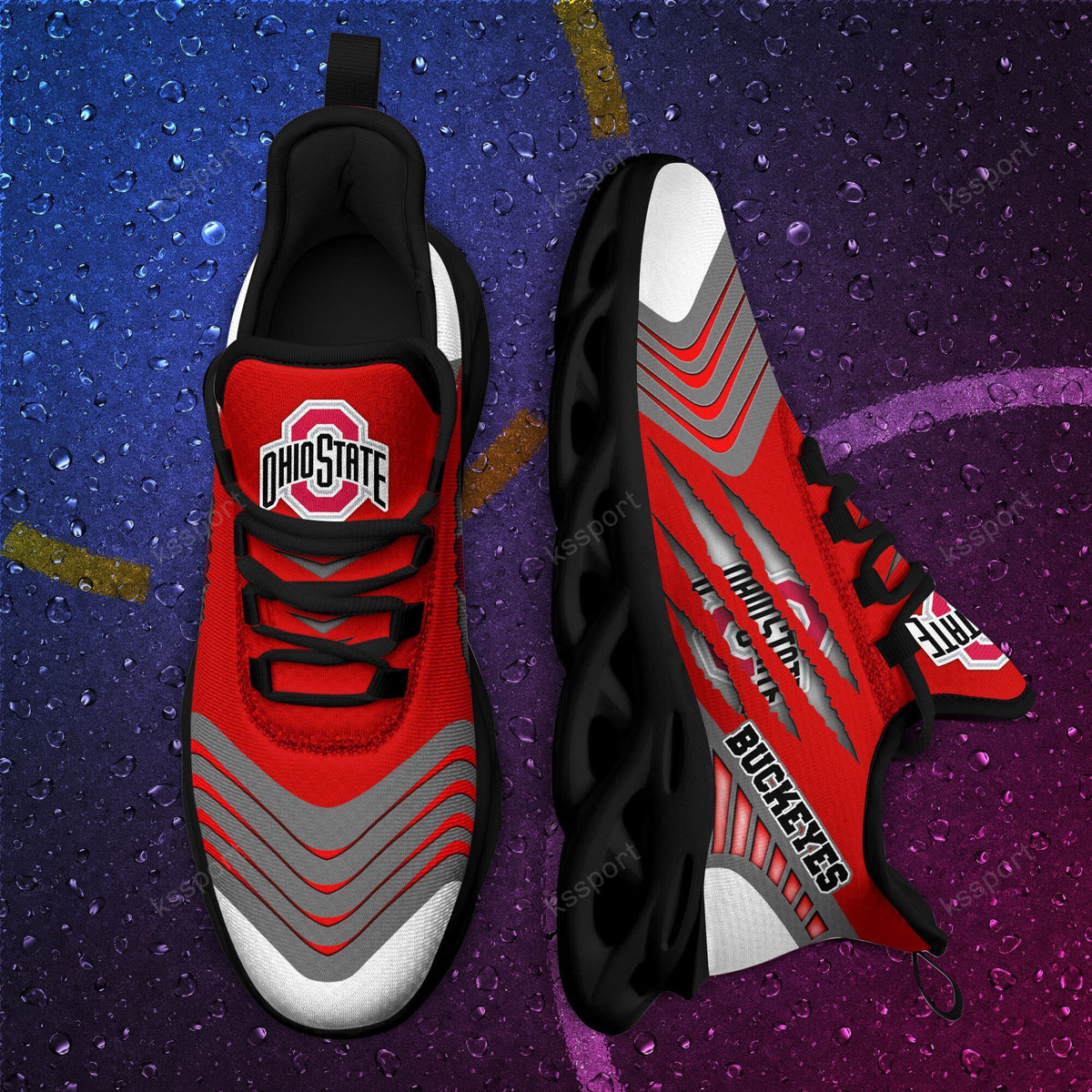 NCAAF Ohio State Buckeyes Max Soul Shoes Nicegift MSSB0V2