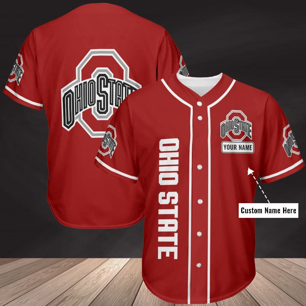 NCAAF Ohio State Buckeyes (Your Name) Baseball Jersey Nicegift BBJD9W2