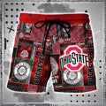 NCAAF Ohio State Buckeyes Men Beach Shorts Nicegift MBSW3P7