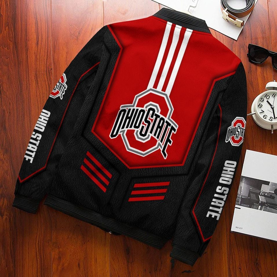 NCAAF Ohio State Buckeyes Bomber Jacket Nicegift 3BBZ9Z6