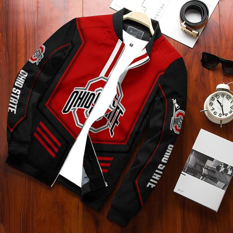 NCAAF Ohio State Buckeyes Bomber Jacket Nicegift 3BBZ9Z6