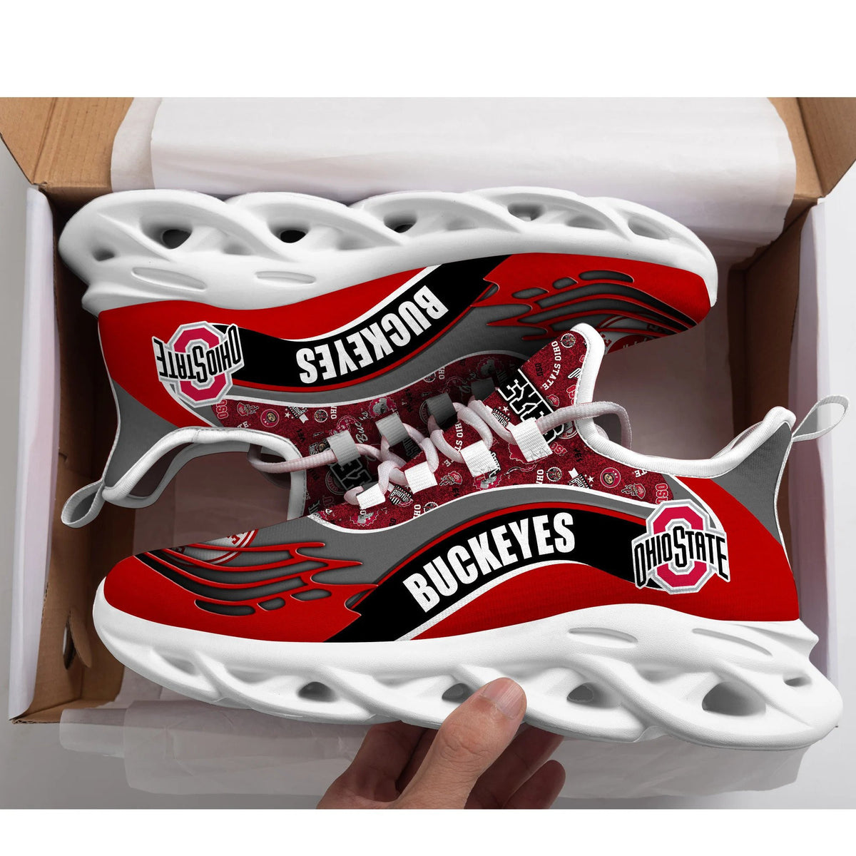 NCAAF Ohio State Buckeyes Max Soul Shoes Nicegift MSSY5I1
