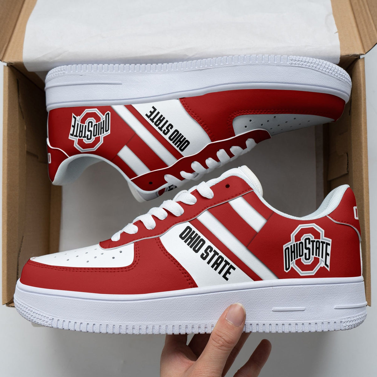 NCAAF Ohio State Buckeyes Air Force Shoes Nicegift AFSS5F4