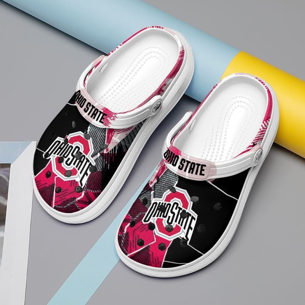 NCAAF Ohio State Buckeyes Clogs Shoes Nicegift CRSL4E1