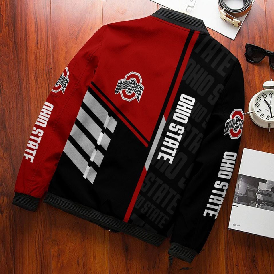 NCAAF Ohio State Buckeyes Bomber Jacket Nicegift 3BBM1U3