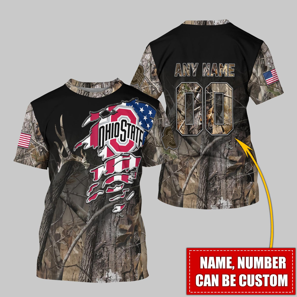 NCAAM Ohio State Buckeyes (Your Name) 3D Tshirt Nicegift 3TSH8P9