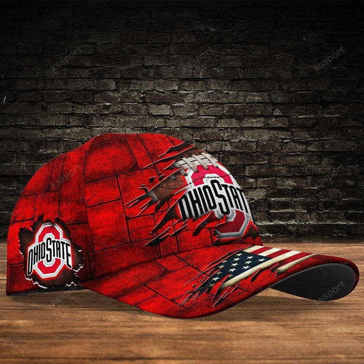 NCAAF Ohio State Buckeyes (Your Name) 3D Cap Nicegift 3DCQ3G5
