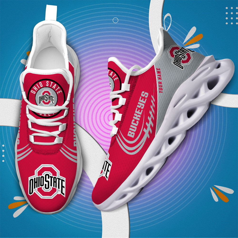 NCAAF Ohio State Buckeyes (Your Name) Max Soul Shoes Nicegift MSSU7H1