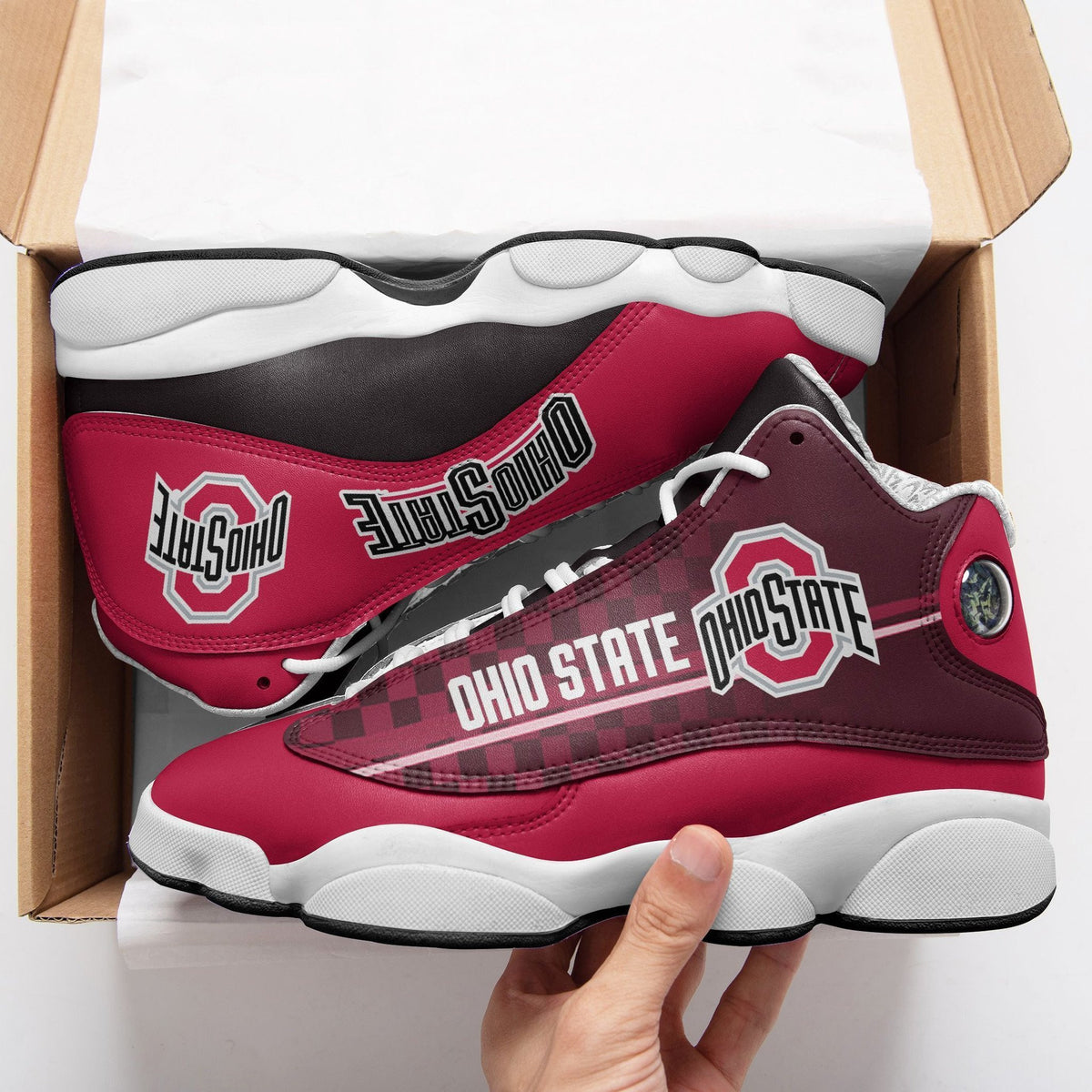 NCAAF Ohio State Buckeyes Air Jordan 13 Shoes Nicegift AJDO2G8