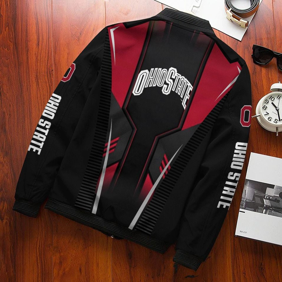 NCAAF Ohio State Buckeyes Bomber Jacket Nicegift 3BBV6B6