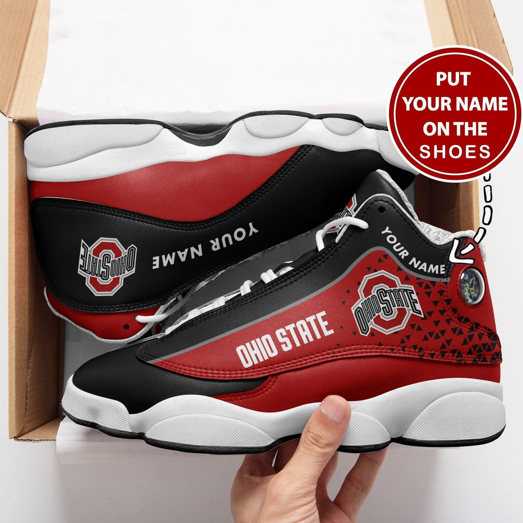 NCAAF Ohio State Buckeyes (Your Name) Air Jordan 13 Shoes Nicegift AJDK3W4