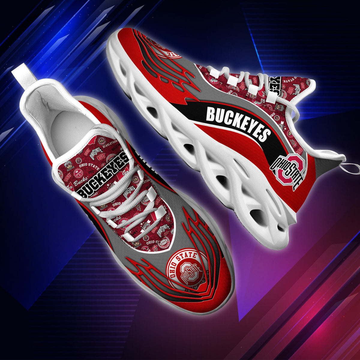 NCAAF Ohio State Buckeyes Max Soul Shoes Nicegift MSSY5I1