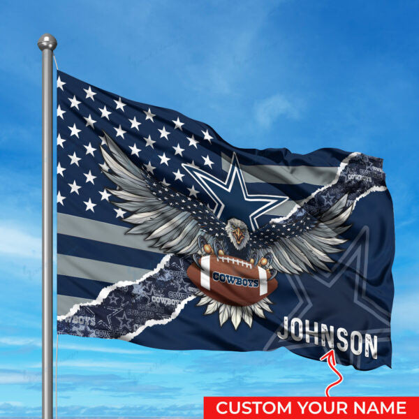 Cowboys Personalized Flag CB29822