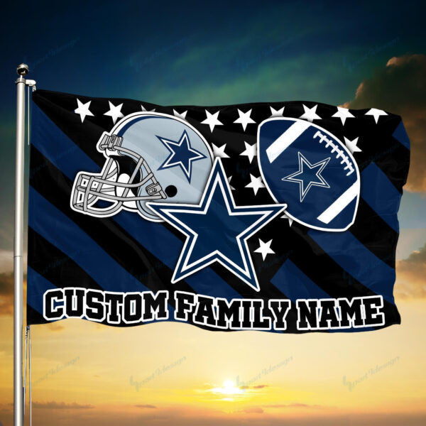 Cowboys Personalized Flag CB29300