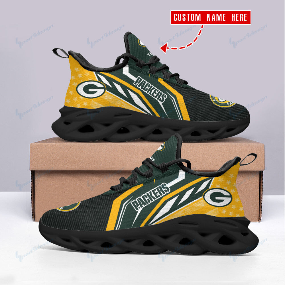 Green Bay Packers Personalized Yezy Running Sneakers SPD119