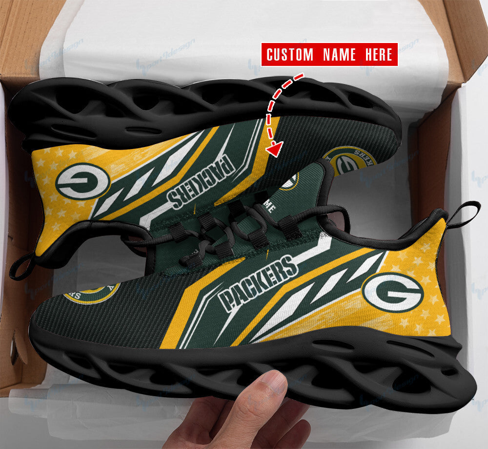 Green Bay Packers Personalized Yezy Running Sneakers SPD119