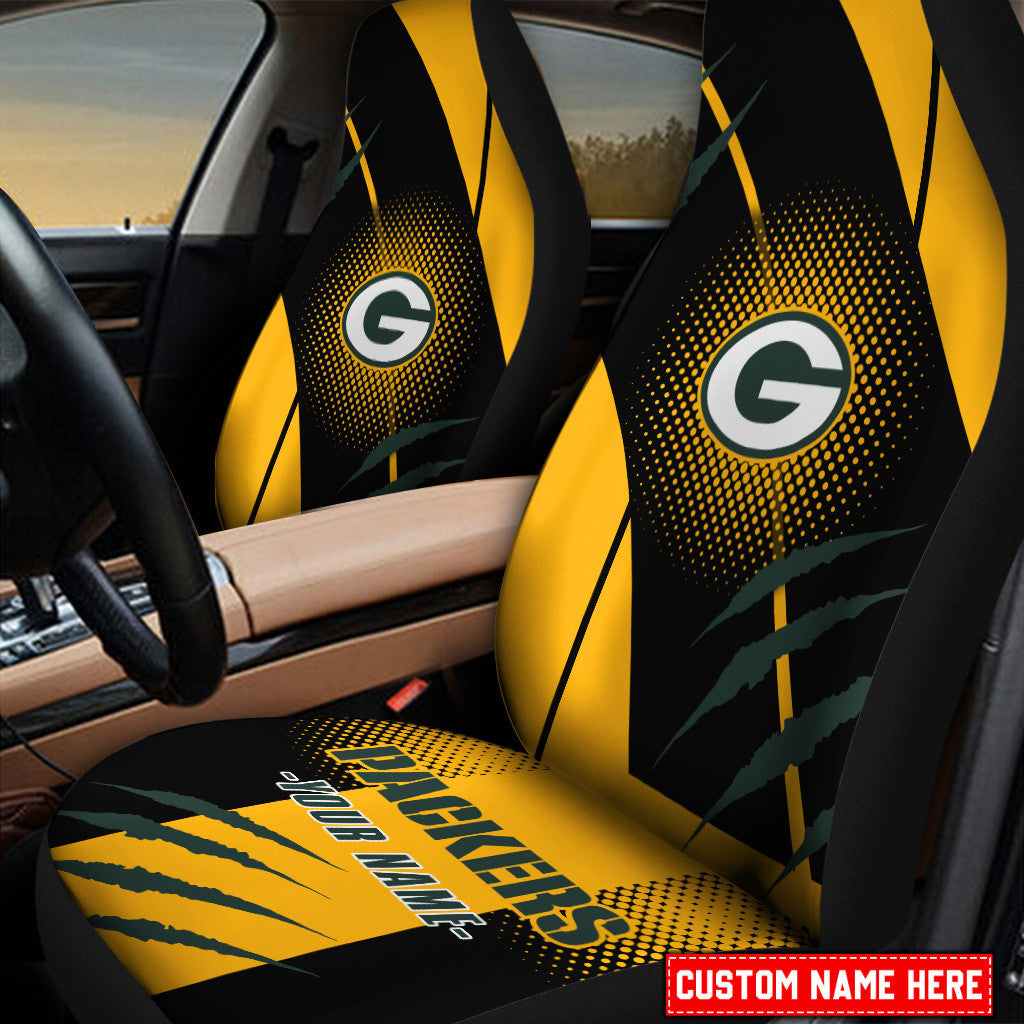 Green Bay Packers Personalized Car Seat Covers BG491