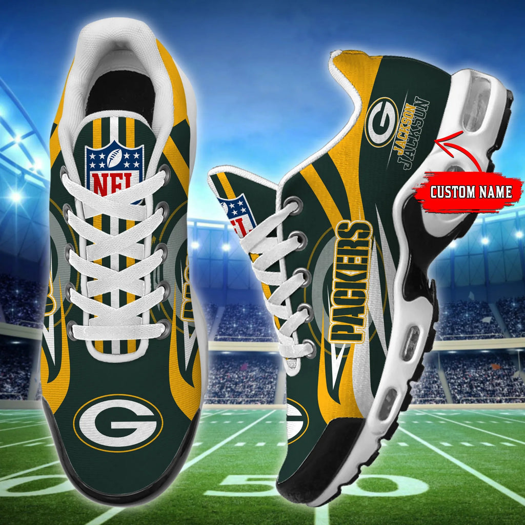 Green Bay Packers Personalized Plus Sneakers BG91