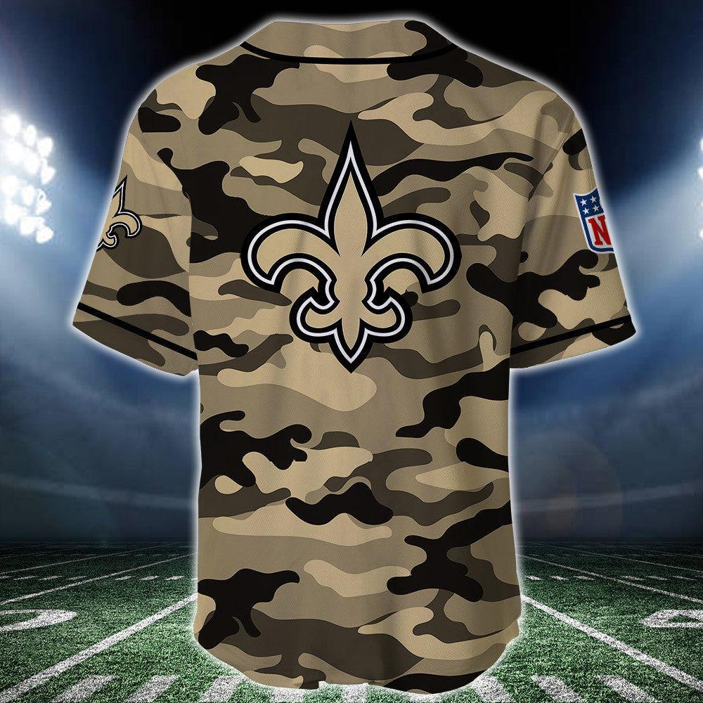 New Orleans Saints Personalized Baseball Jersey BG205