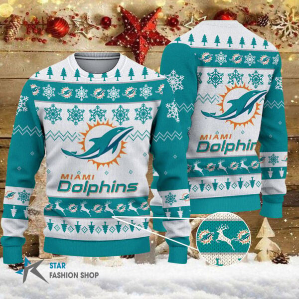 Miami Dolphins Woolen Sweater BGSWT118
