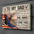 Deer Wall Decor, Deer Collage Custom Canvas,