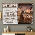 Deer hunting to my dad canvas prints