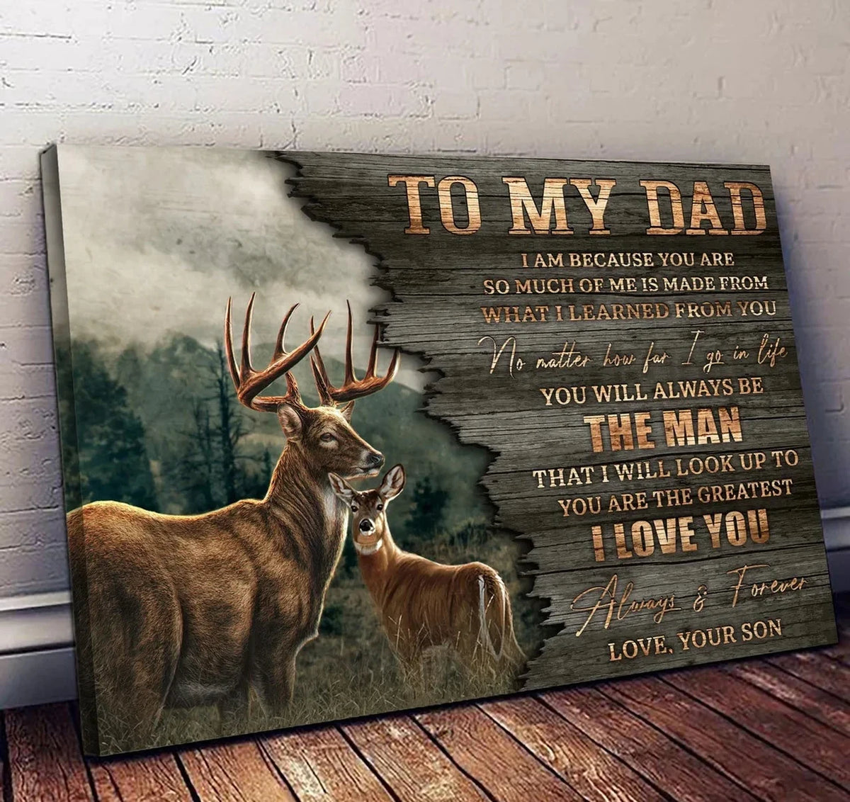 Hunting Poster Canvas Wall Art Print Deer Wall Decor T29178
