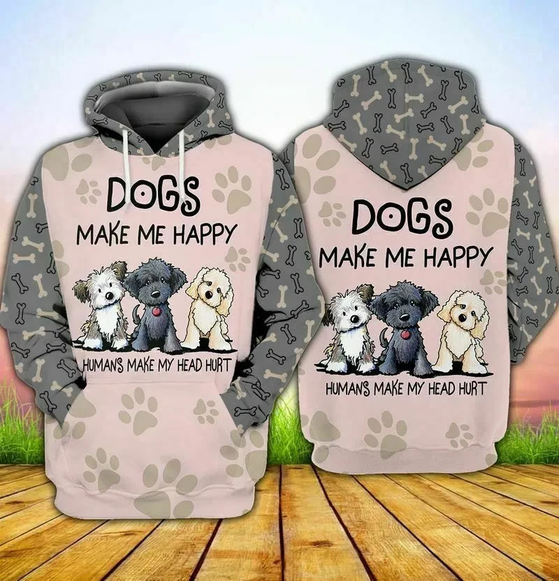 Unisex 3D Dog Hoodies TS022388