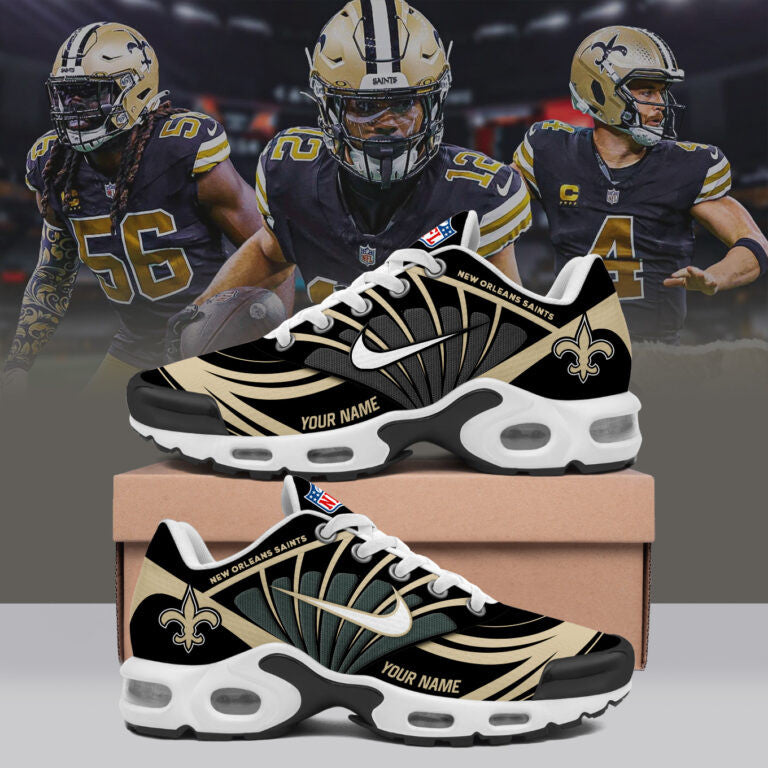New Orleans Saints Personalized Plus Sneakers SPTBGTN665