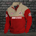Ohio State Buckeyes Premium StandCollar GameDay Pullover  Engineered Warmth & Personalized Names OHIO82266