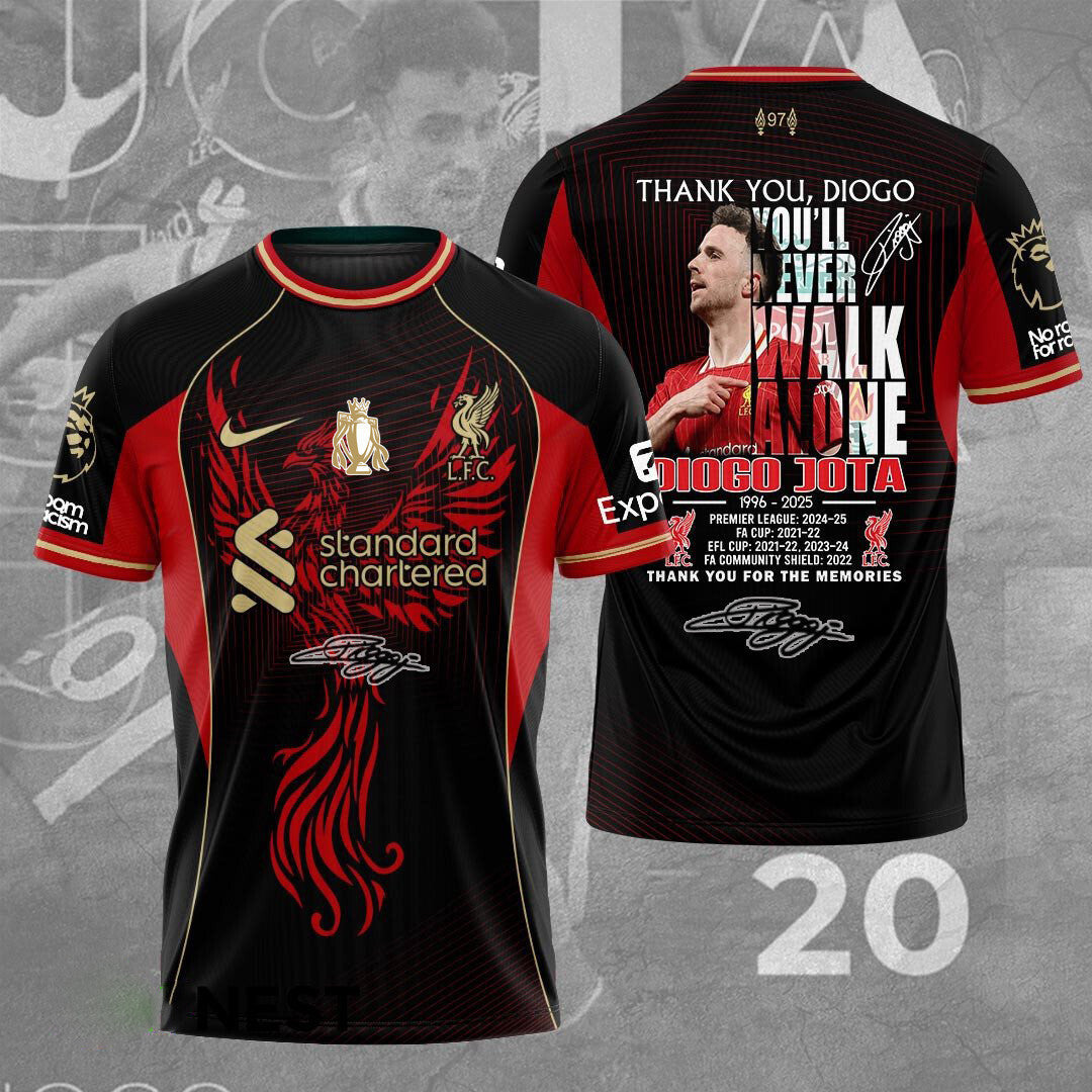LIVERPOOL Diogo Jota TSHIRT CHAMPIONS LVP102