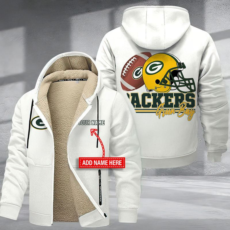 Green Bay Packers DMTZ45FG Thickened Zipper Hoodies