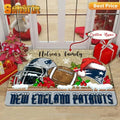 New England Patriots Christmas Personalized Doormat BGDMM45