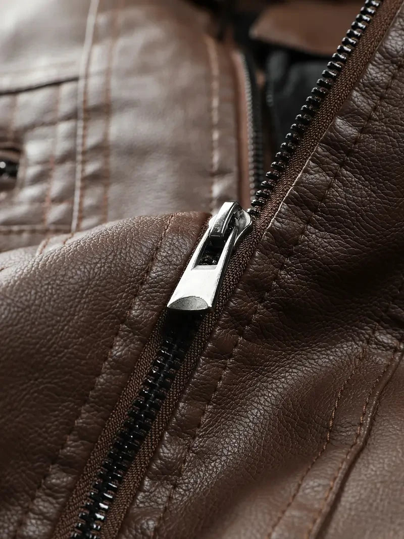 Premium & Ultra-Thick Leather Jacket with Fleece Hood - Seattle Seahawks PHVKC029