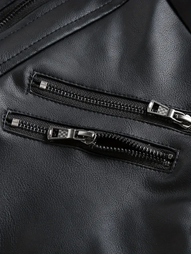 Premium & Ultra-Thick Leather Jacket with Fleece Hood - Baltimore Ravens VA2110