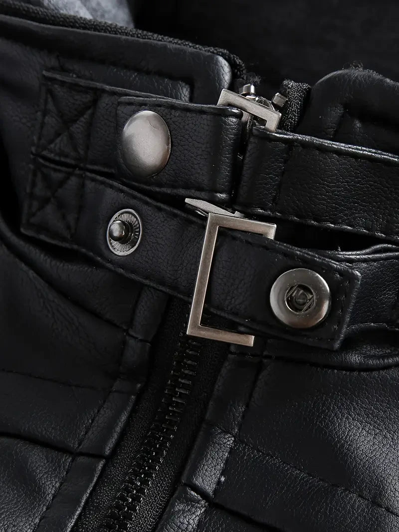 Premium & Ultra-Thick Leather Jacket with Fleece Hood - Arizona Cardinals PHVK8389