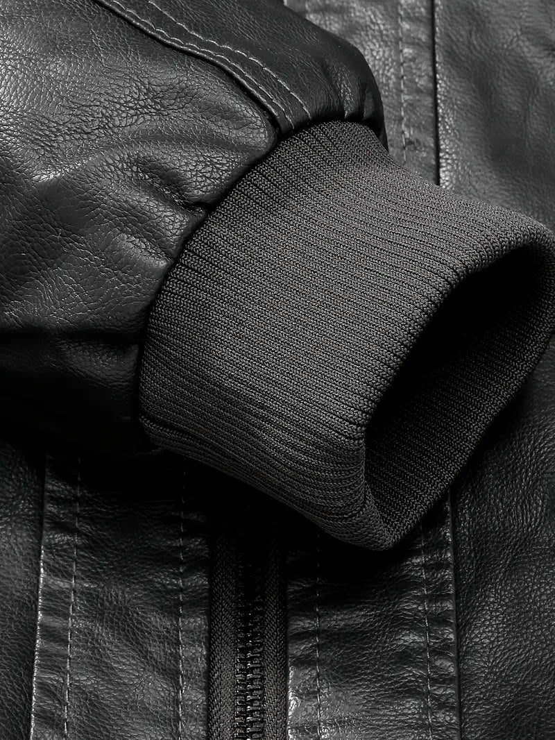 Premium & Ultra-Thick Leather Jacket with Fleece Hood - Indianapolis Colts PHVK8393