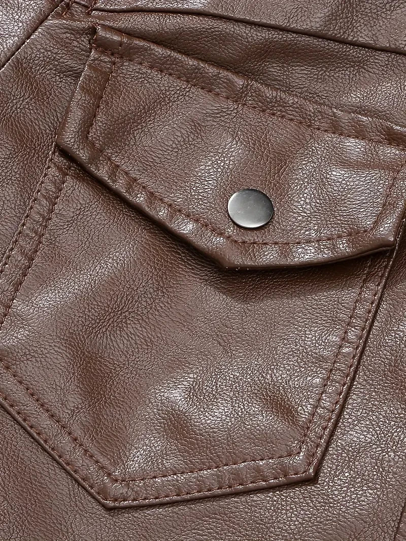 Premium & Ultra-Thick Leather Jacket with Fleece Hood - New England Patriots VA2105