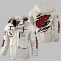 Arizona Cardinals Personalized Winter Windbreaker Jacket ANZWWJ05